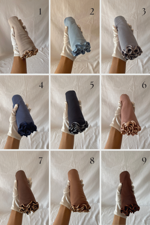 hijabs jersey premium frisé différentes couleurs
