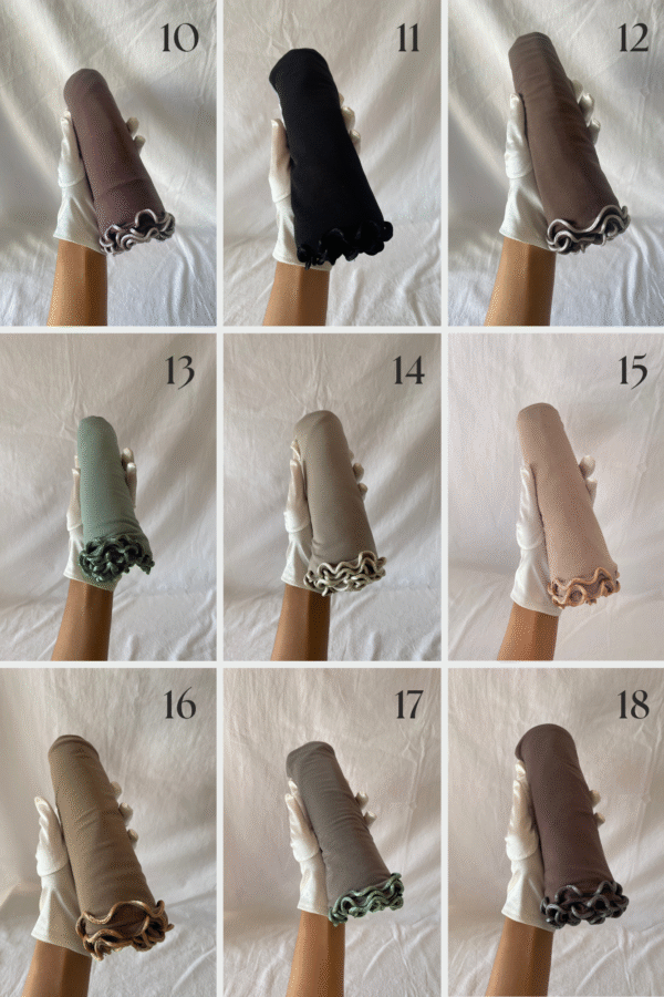 hijabs jersey premium frisé couleurs variés