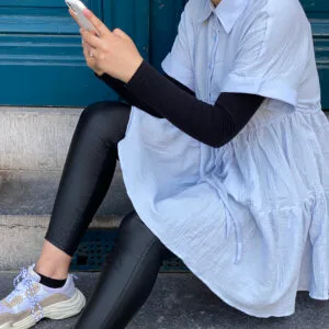 Blouse bleu ciel