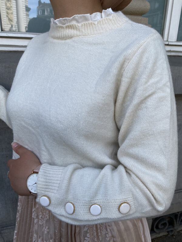 Pull col chemise