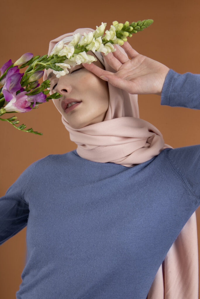 Femme portant un voile en jazz