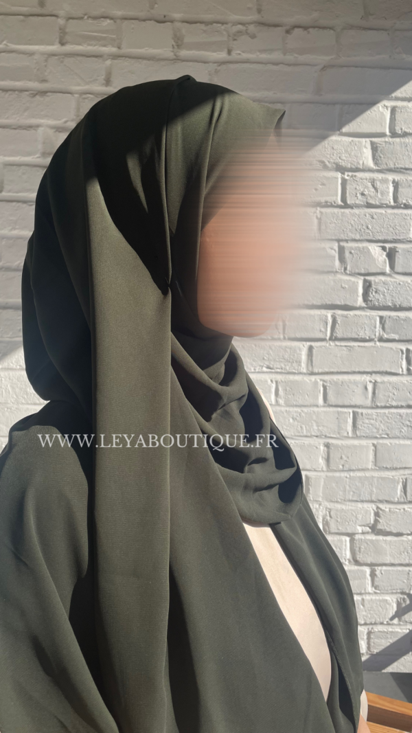 Hijab soie de médine vert qualité sedef