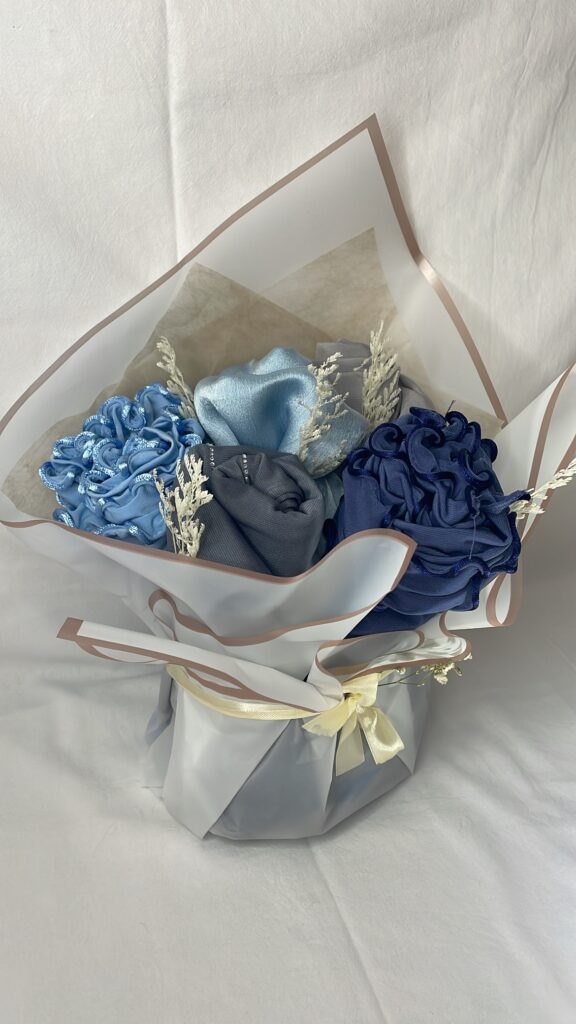 hijab à offrir lille bouquet hijab bleu