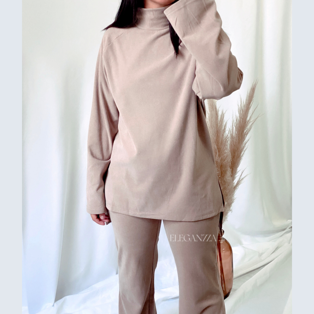ensemble confort doux beige taupe nude
