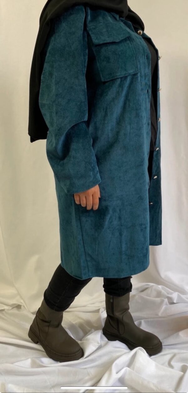 Chemise longue en velours