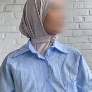 Hijab Cagoule à Clips  -champagne-