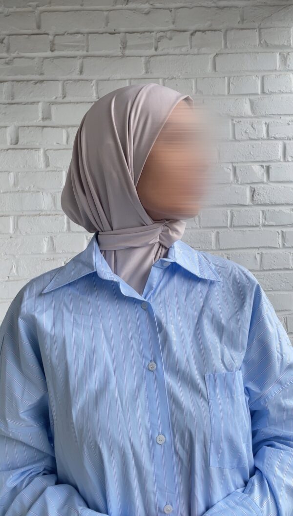 Hijab Cagoule à Clips  -champagne-