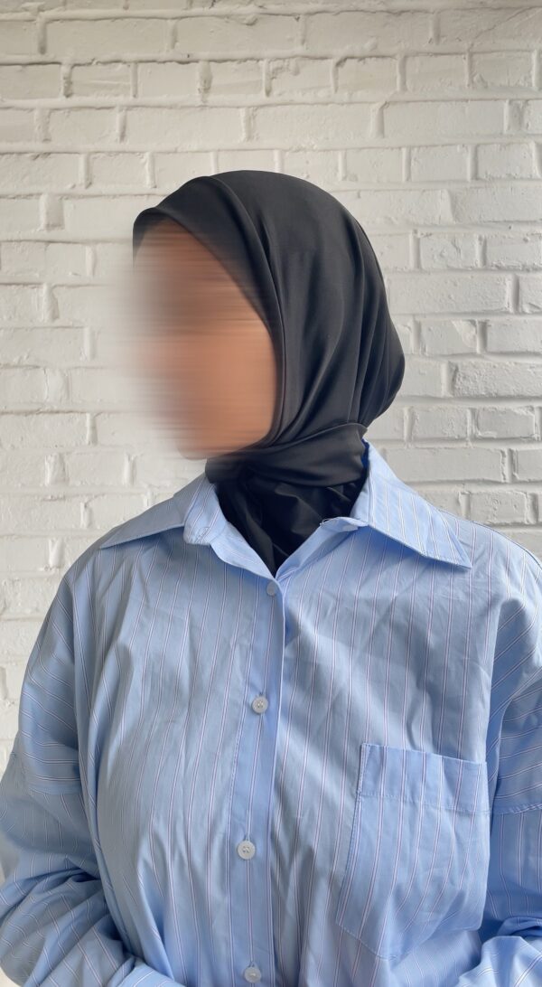 hijab à enfiler cagoule noir