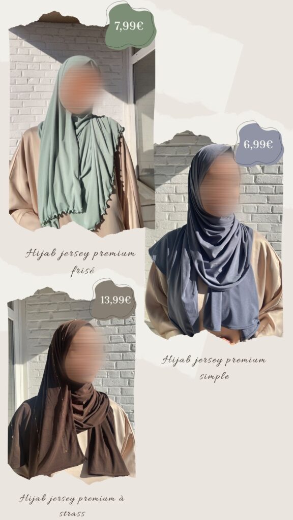 hijab jersey pas cher