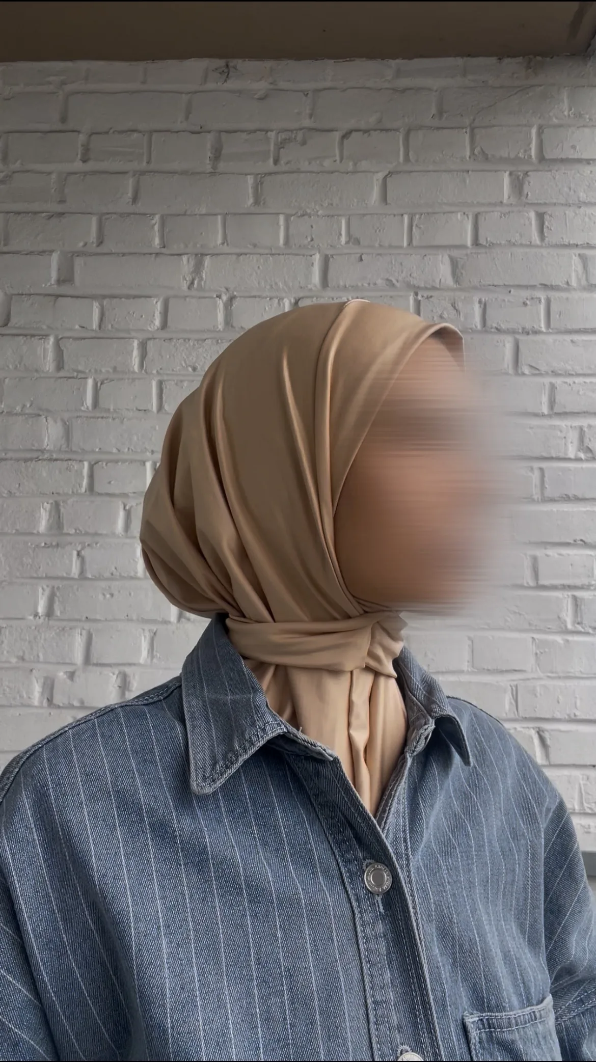 Hijab Cagoule à Clips -Beige doré-