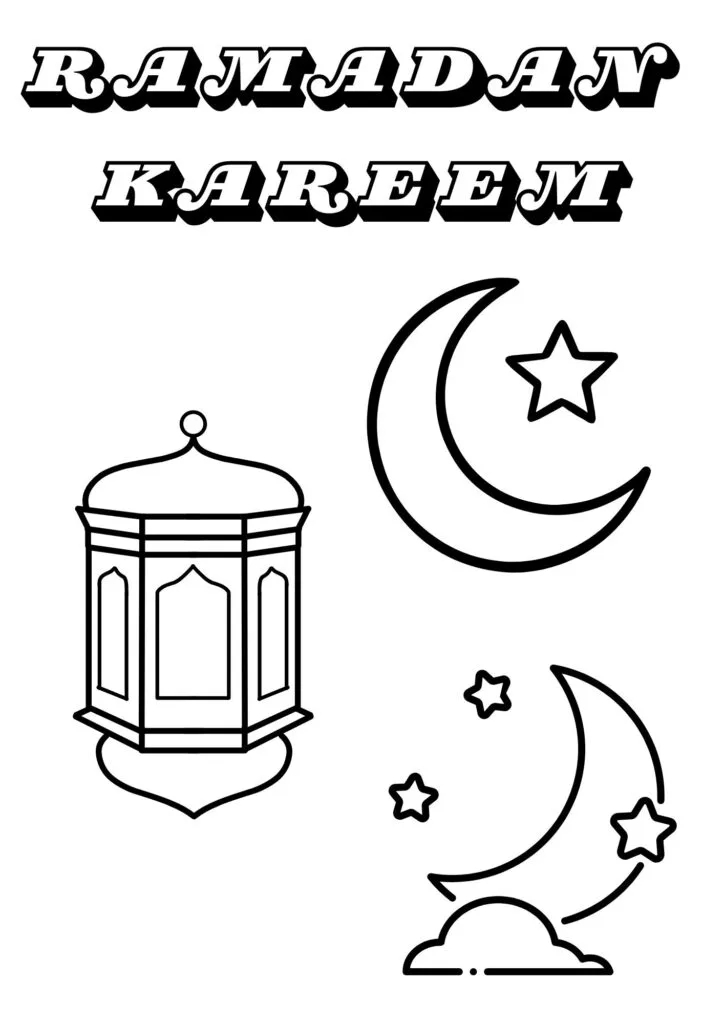 coloriage ramadan enfant