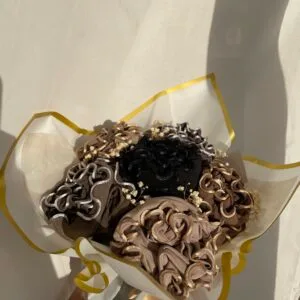 Bouquet marron doré