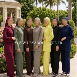 Burkini à col