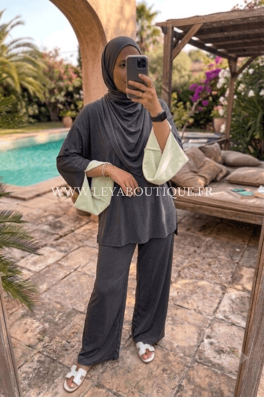 Burkini manche coloré – Image 3