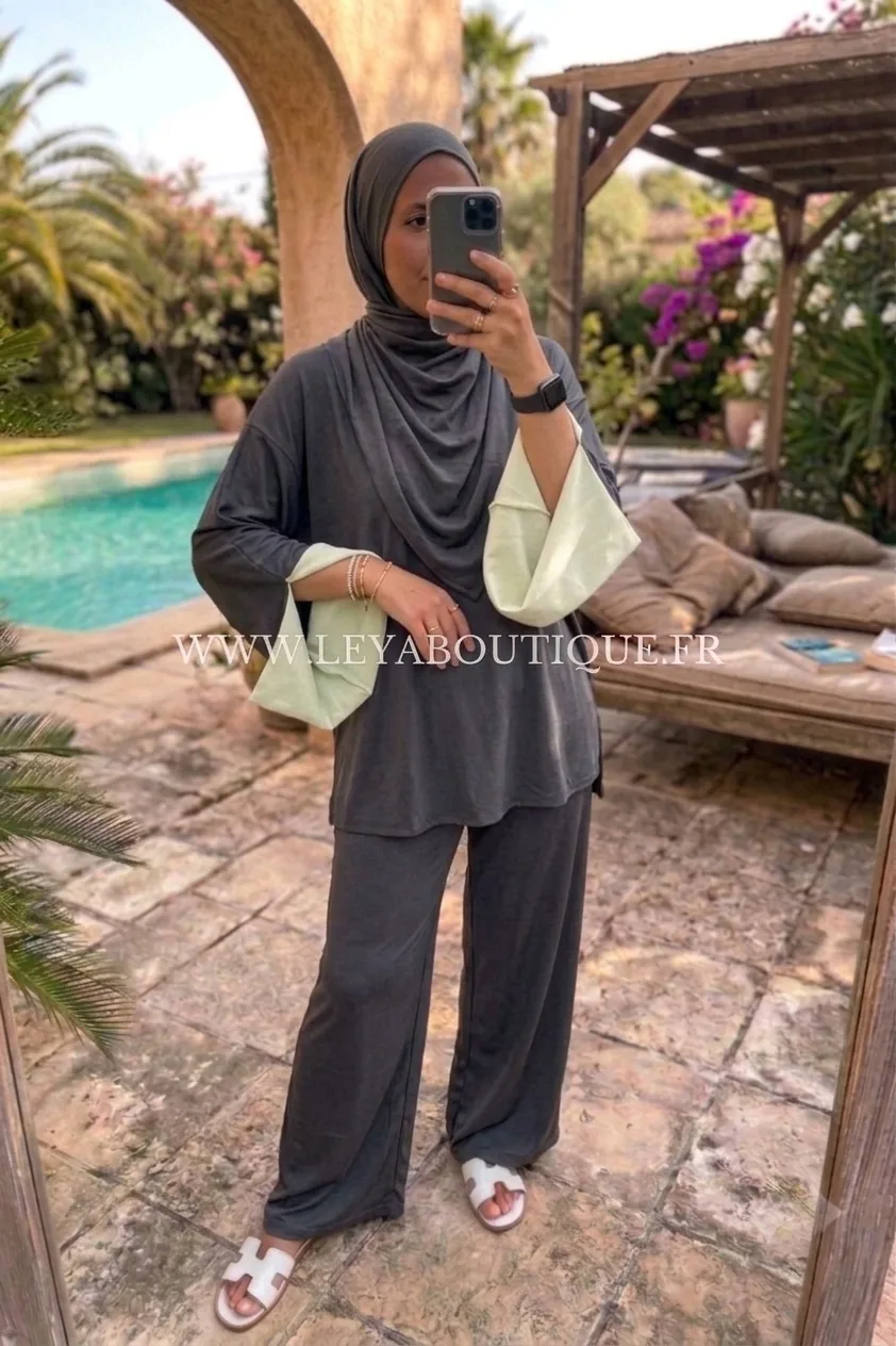 Burkini manche coloré – Image 3