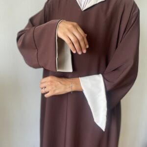 Abaya manche coloré