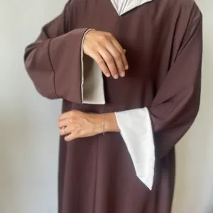 Abaya manche coloré